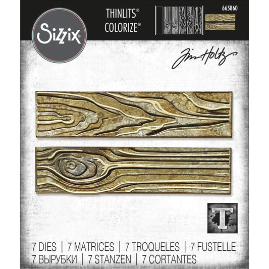 WOODGRAIN -SIZZIX THINLITS DIE