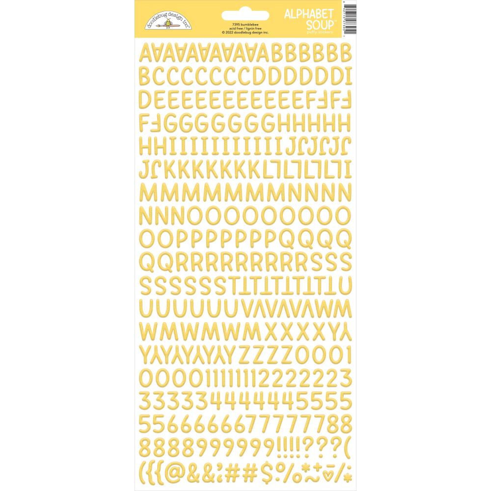 Doodlebug Designs - Bumblebee Alphabet Soup Stickers