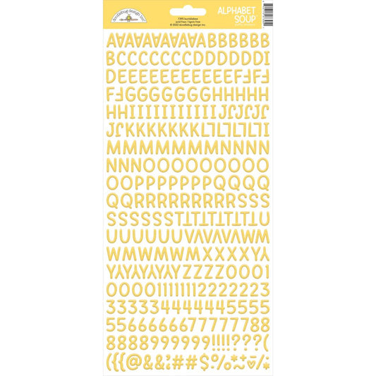 Doodlebug Designs - Bumblebee Alphabet Soup Stickers