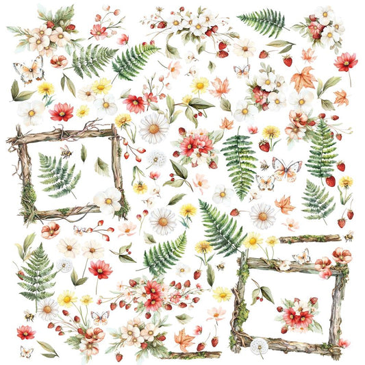 49 & Market - Natures Haven - Wildflower laser Cut Outs