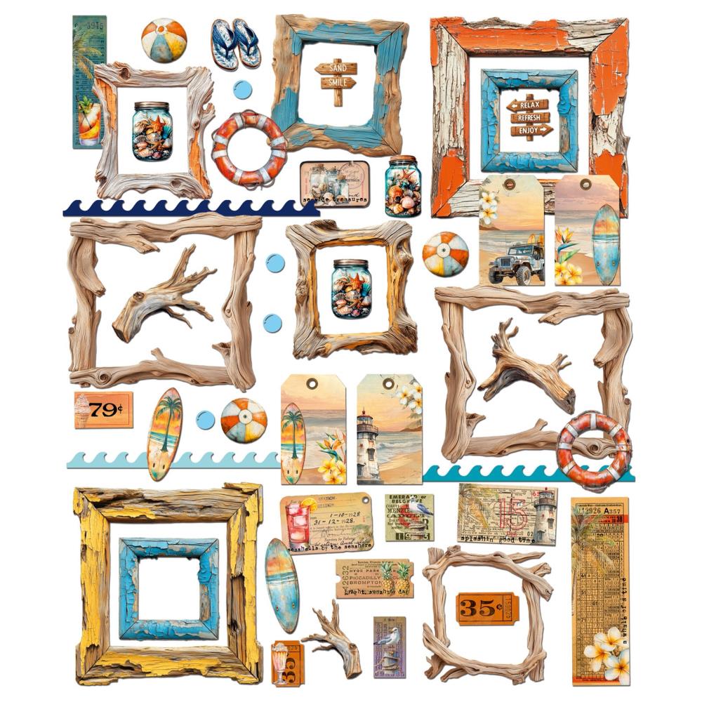 49 & Market - Beach Vibes - Die Cut Elements