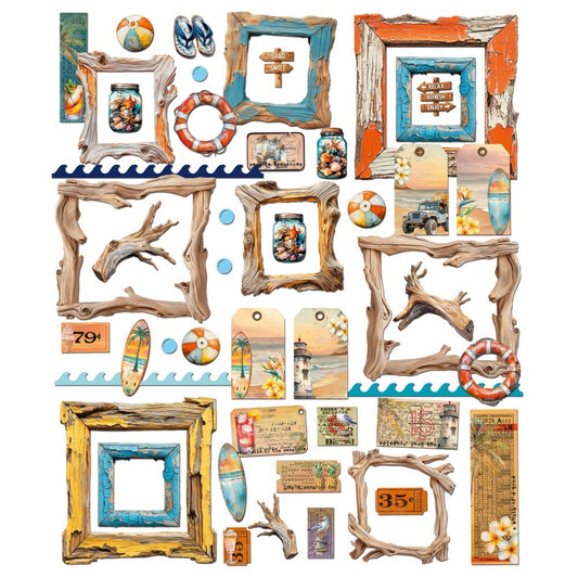 49 & Market - Beach Vibes - Die Cut Elements