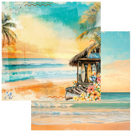49 & Market - Beach Vibes - Tides 12x12