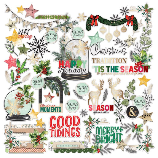 49 & Market - Mistletoe & Memories - Foiled Die Cut Assortment