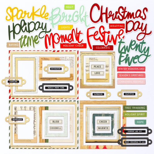 49 & Market - Mistletoe & Memories - Chipboard Basics