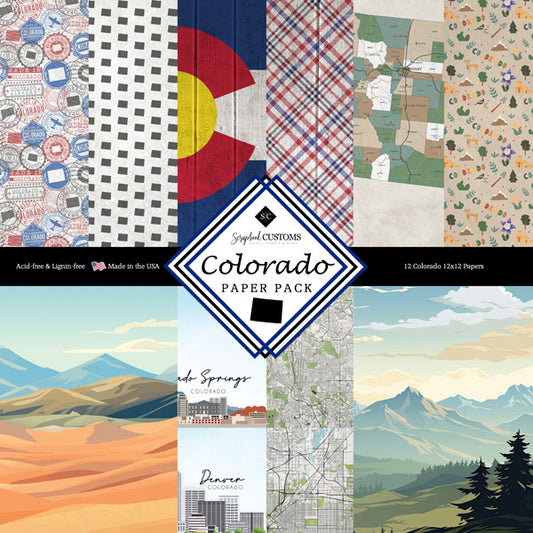 Scrapbook Customs - Colorado 12x12 Paper Pack