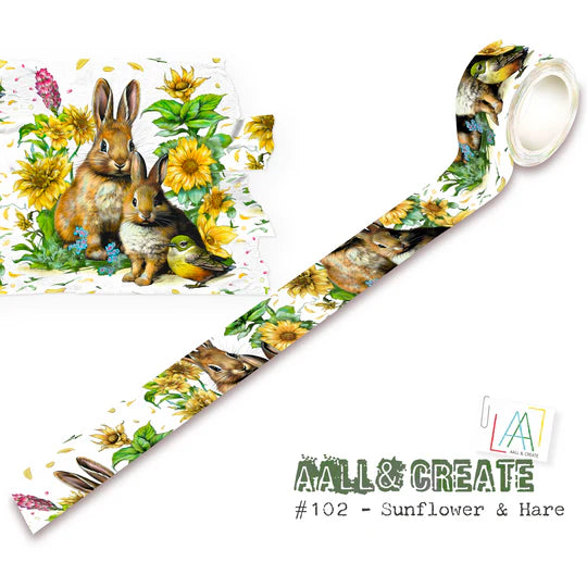 AALL & Create- #102 Sunflower & Hare Washi Tape