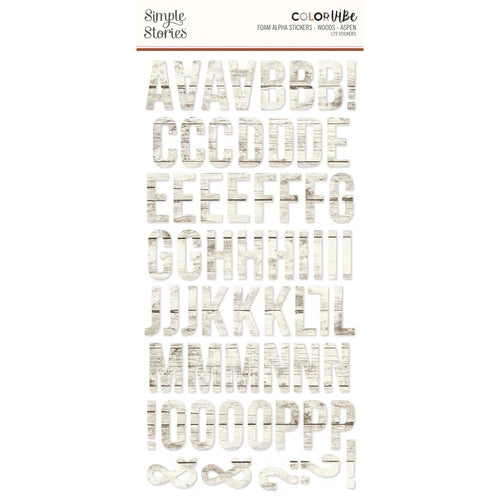 Simple Stories - Color Vibe Foam Alpha Stickers - Aspen