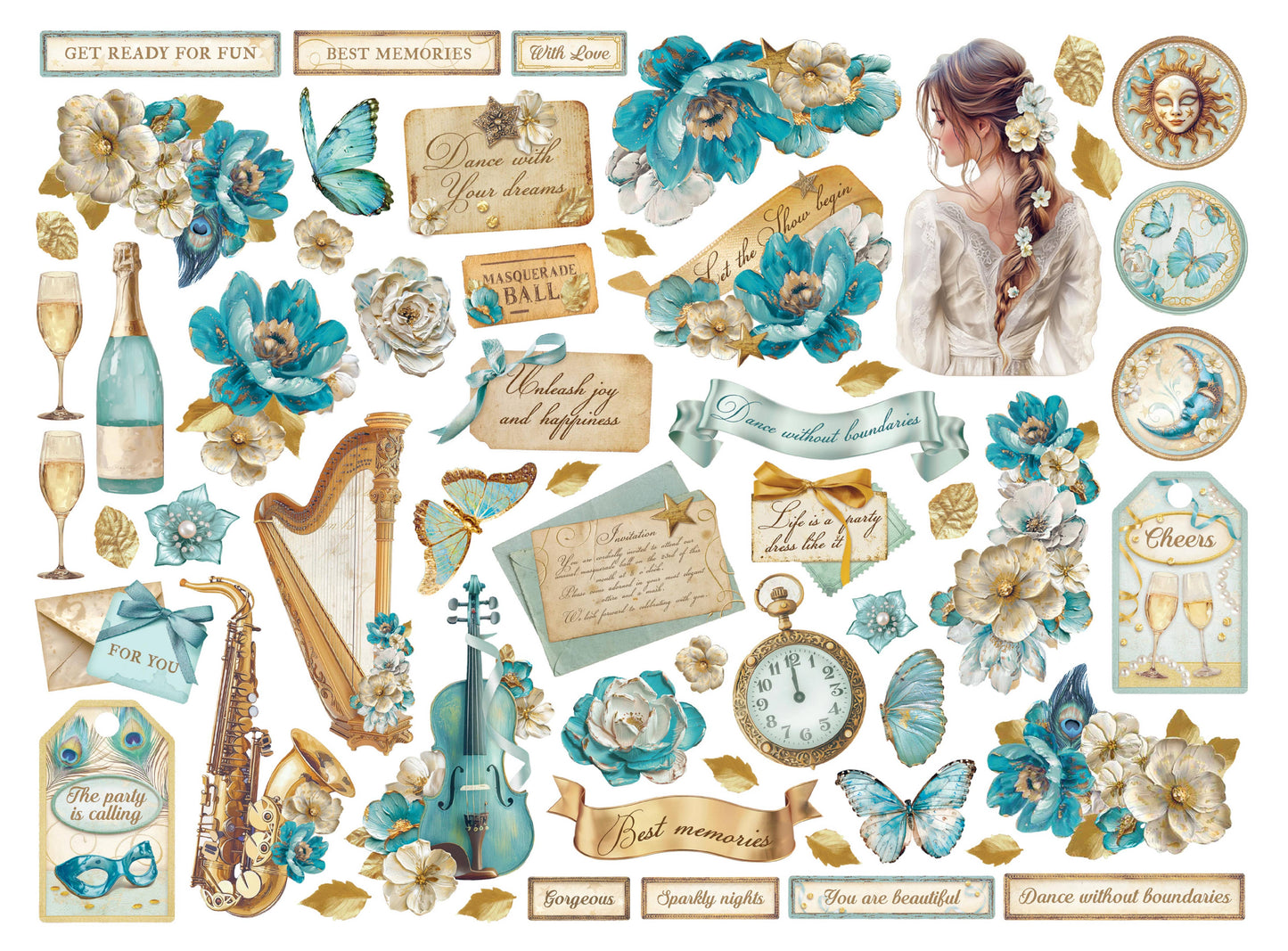 Stamperia - Masquerade Die Cuts