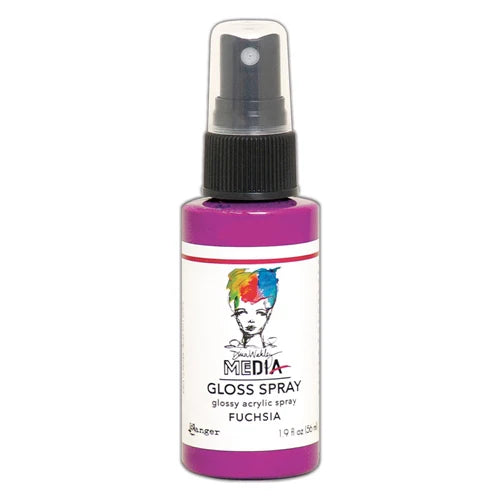 Dina Wakley- Gloss Spray- Fuchsia