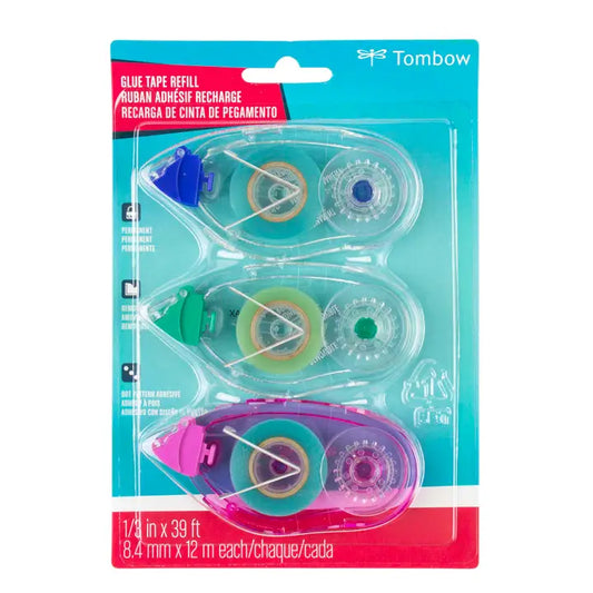 Tombow - Mono Adhesive Assorted Refills - 3-Pack