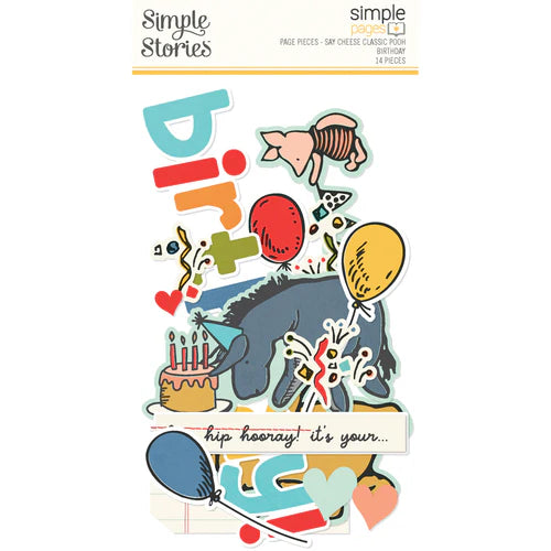 Simple Stories - Say Cheese Classic Pooh Birthday- Simple Page Pieces