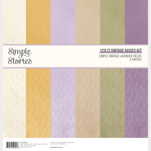 Simple Stories - Simple Vintage Lander Fields - 12x12 Vintage Basics Kit