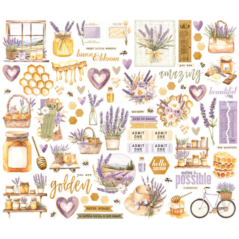 Simple Stories - Simple Vintage Lavender Fields Bits and Pieces