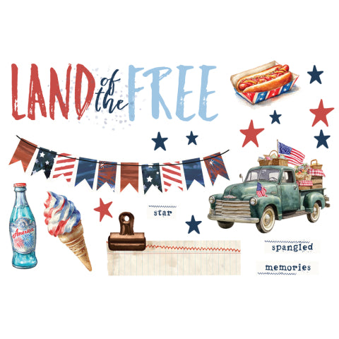 Simple Stories - Simple Vintage Land of the Free Page Pieces