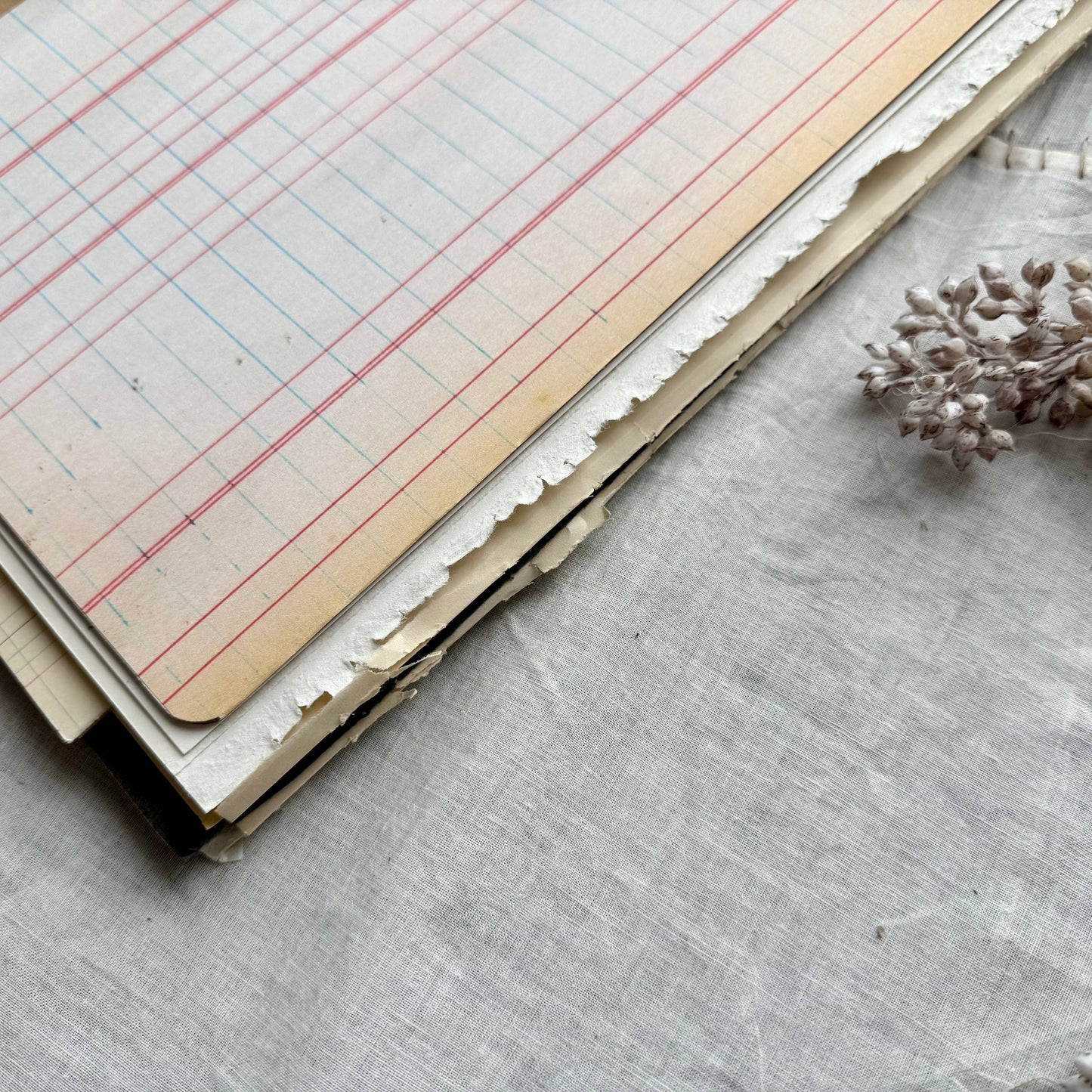 Hose of Books - Vintage Mixed Media Journal- 9x12 inches: Spiral Bound