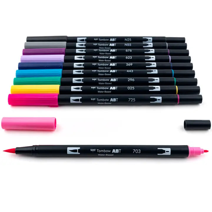 Tombow - Dual Brush Pen Art Markers: Galaxy - 10-Pack
