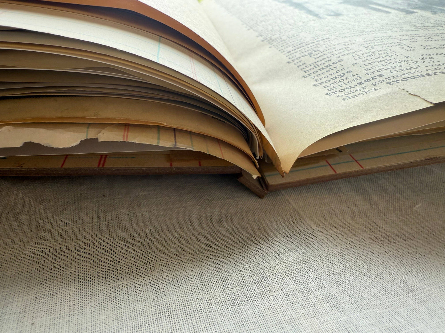 Hose of Books - Vintage Mixed Media Journal- 9x12 inches: Spiral Bound