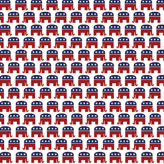 Scrapbook Customs - Republican Elephant 12x12 Paper