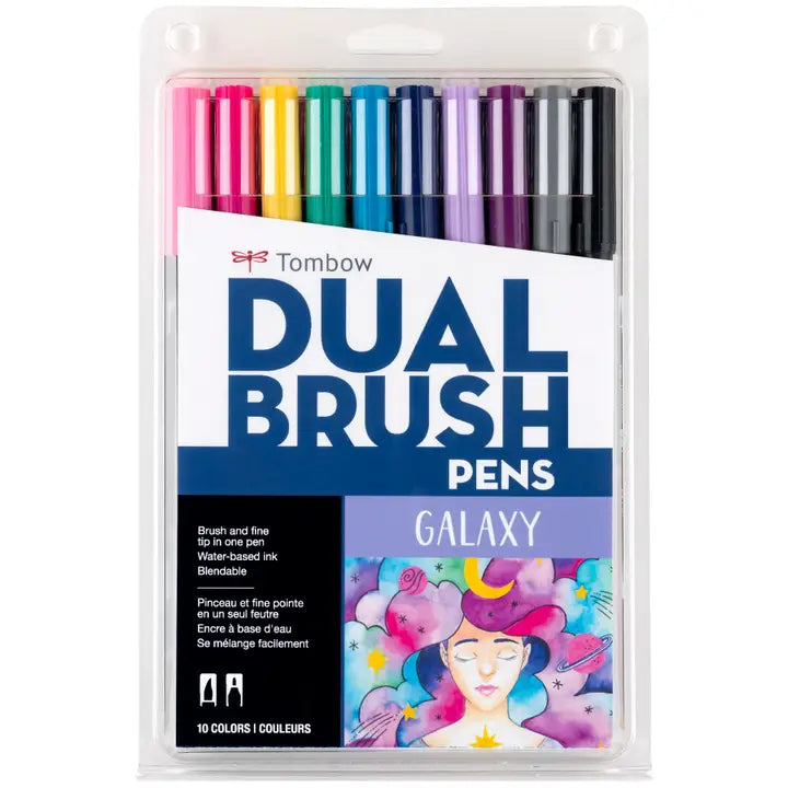 Tombow - Dual Brush Pen Art Markers: Galaxy - 10-Pack