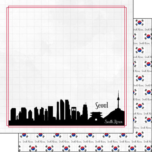 Scrapbook Customs - Seoul Adventure 12x12 Paper