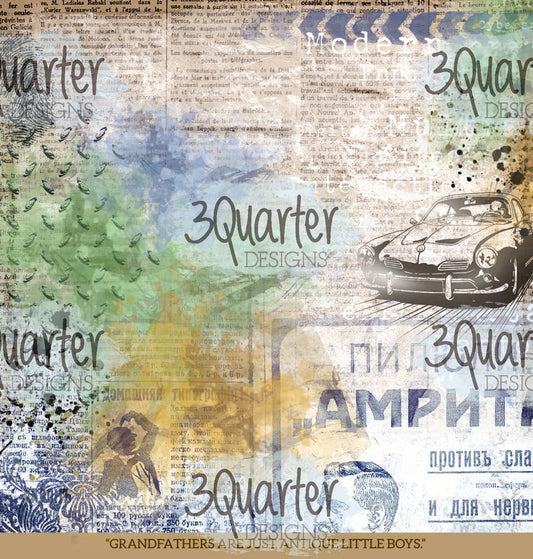 3Quarter Design- Dadz  Life 12x12 Paper Pack
