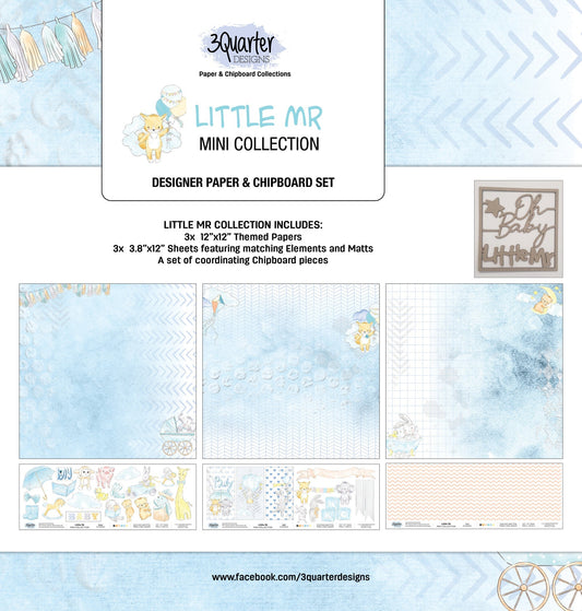 3Quarter Designs Little Mr. Scrapbook Mini Collection