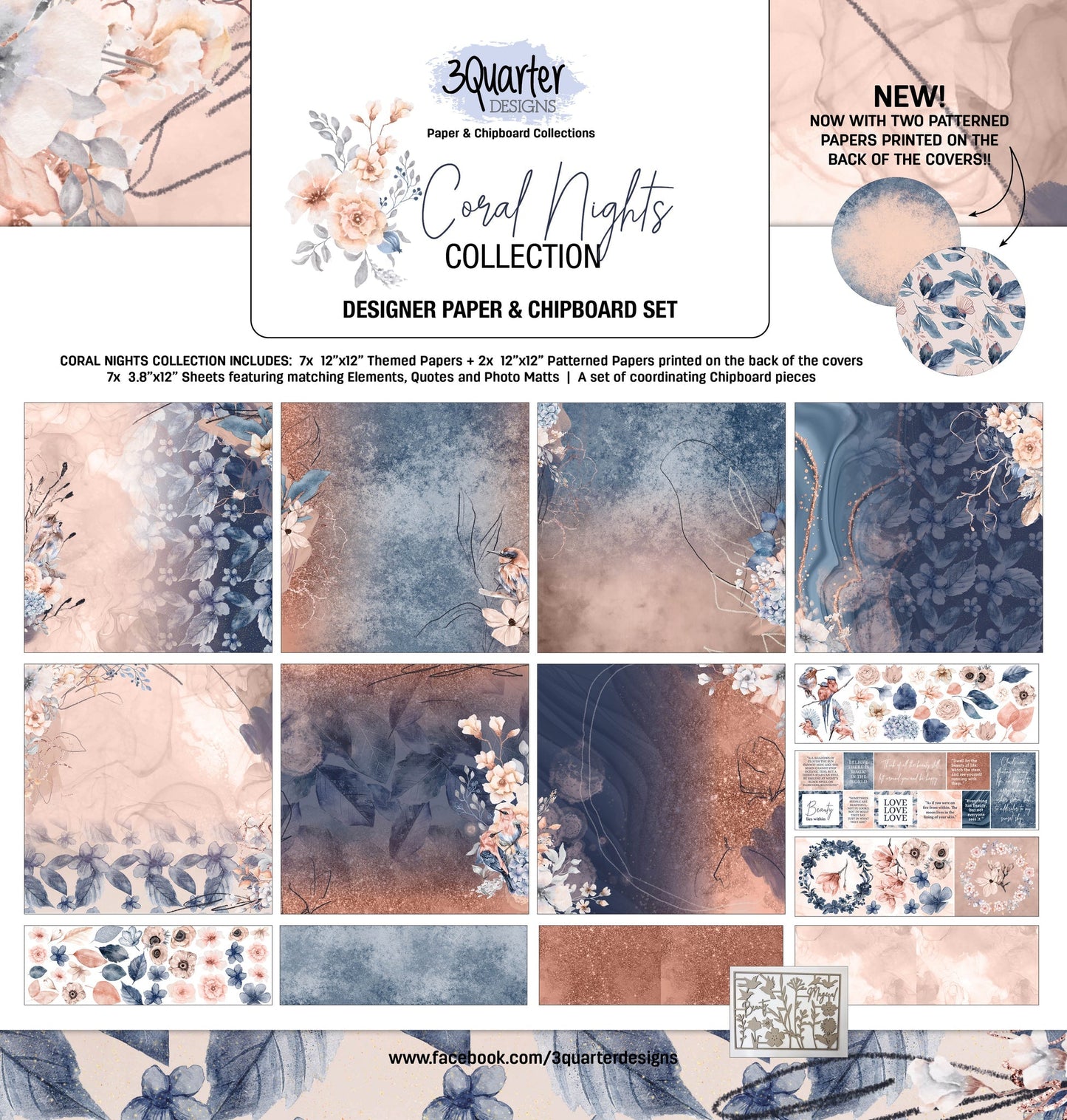 3Quarter Designs Coral Night Collection