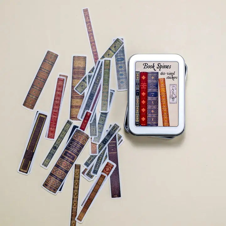 CoraCrea Crafts - Book Spine Tin Sticker Box