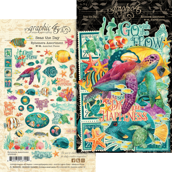 Graphic 45 - Seas The Day Ephemera Set