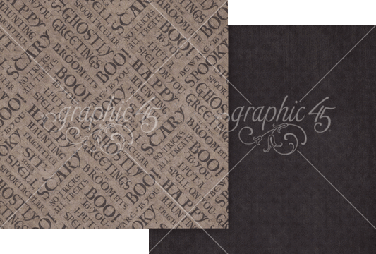 Graphic 45 - Nightscape Black 12x12 Paper