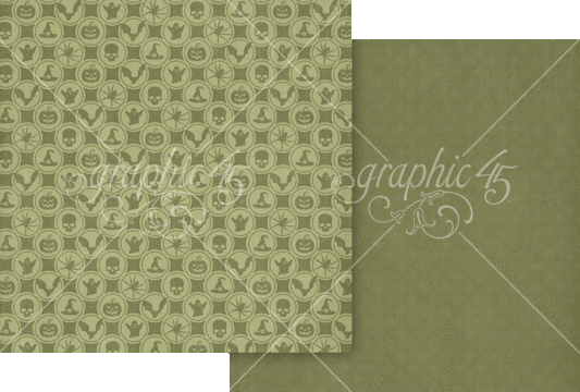 Graphic 45 - Poison Green 12x12 Paper