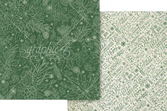 Graphic 45 - Boughs of Holly 12x12 Paper