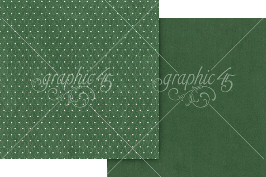 Graphic 45 - Holly Green 12x12 Paper