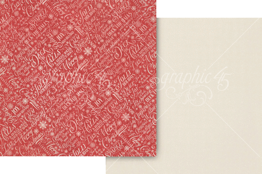 Graphic 45 - Snowdrift White 12x12 Paper
