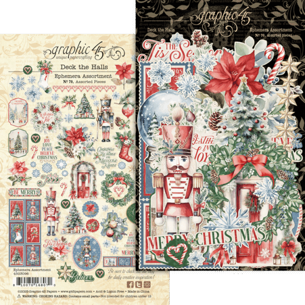 Graphic 45 - Deck The Halls Ephemera Assortment