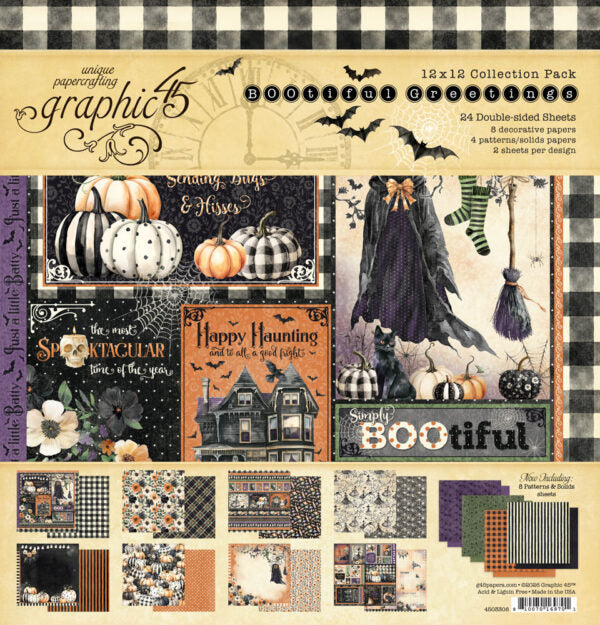 Graphic 45 - Bootiful Greetings 12x12 Collection Pack