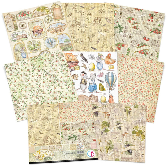 Ciao Bella- Aesop's Fables Patterns Pad 12 x12