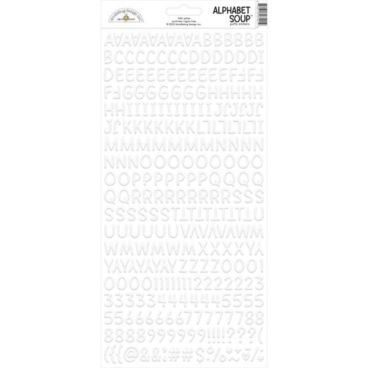 Doodlebug Design - Lily White Alphabet Soup Stickers