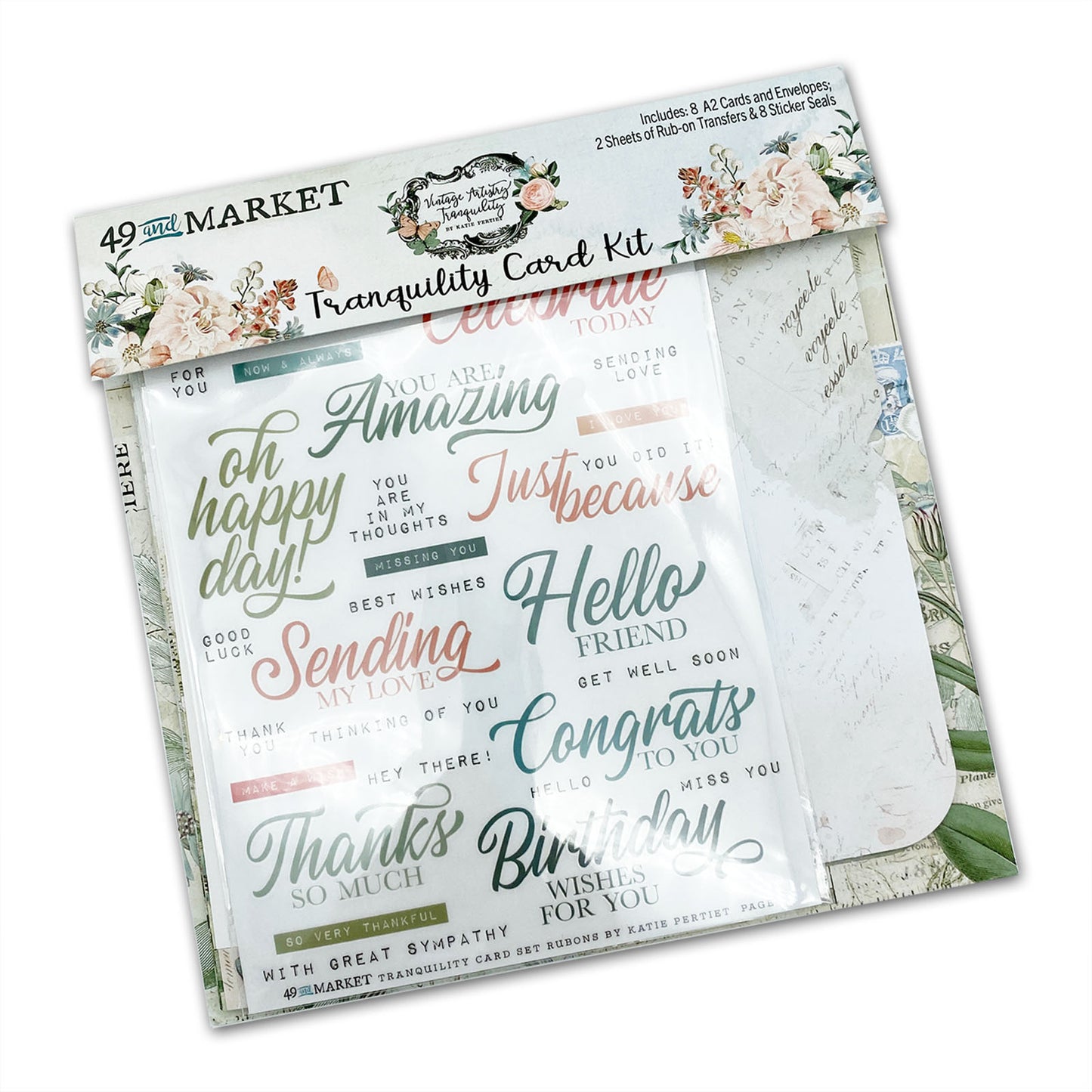 49 & Market- Vintage Artistry- Tranquility Card Kit