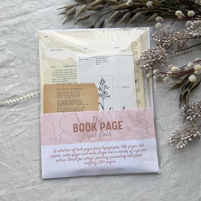House of Books - Art Kit- Vintage Book Pages for Collage and Art