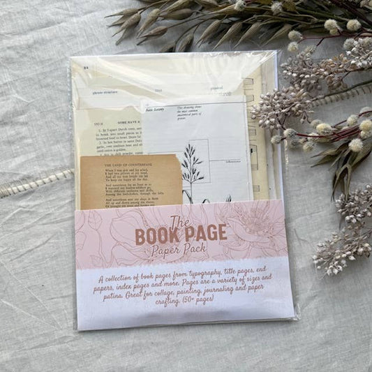 House of Books - Art Kit- Vintage Book Pages for Collage and Art