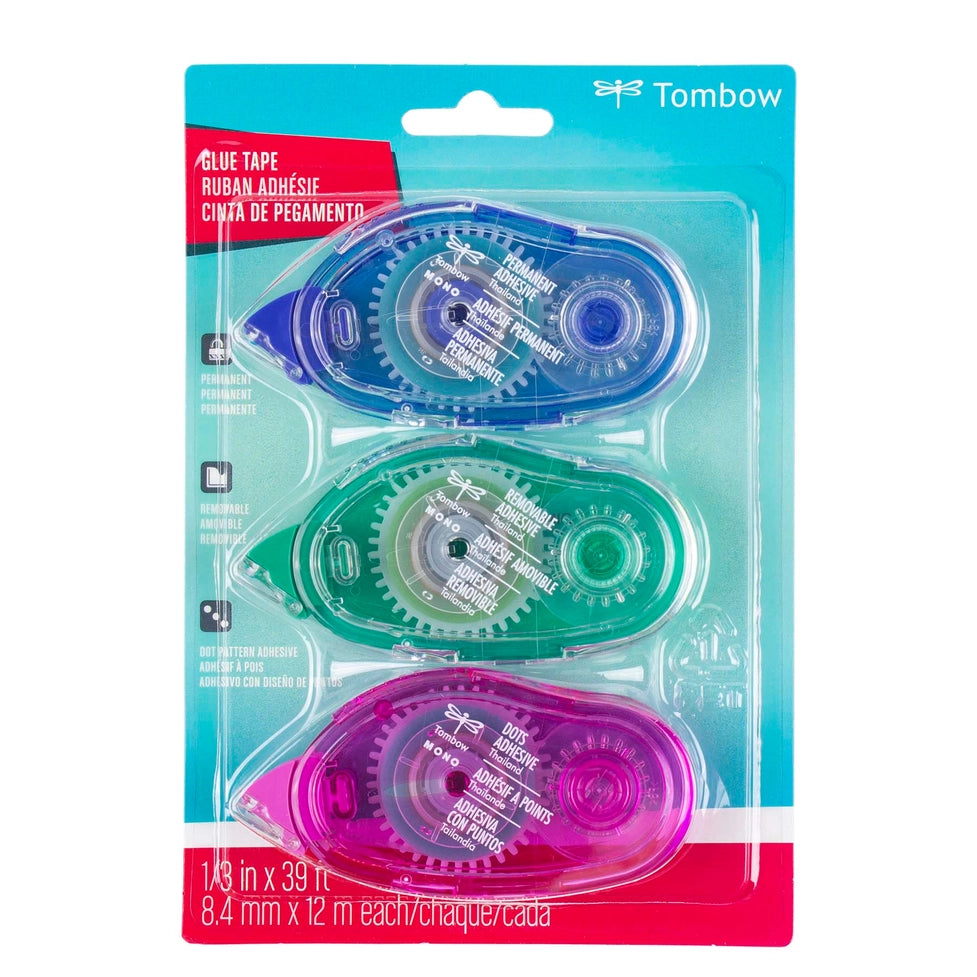 Tombow - Mono Adhesive Assorted Applicators - 3-Pack