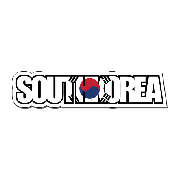 Scrapbook Customs - South Korea flag Word Laser Cut Title