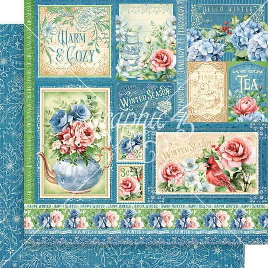 Graphic 45 - Winter Cut-Apart - 12x12 Paper