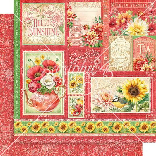 Graphic 45 - Summer Cut-Apart 12x12 Paper