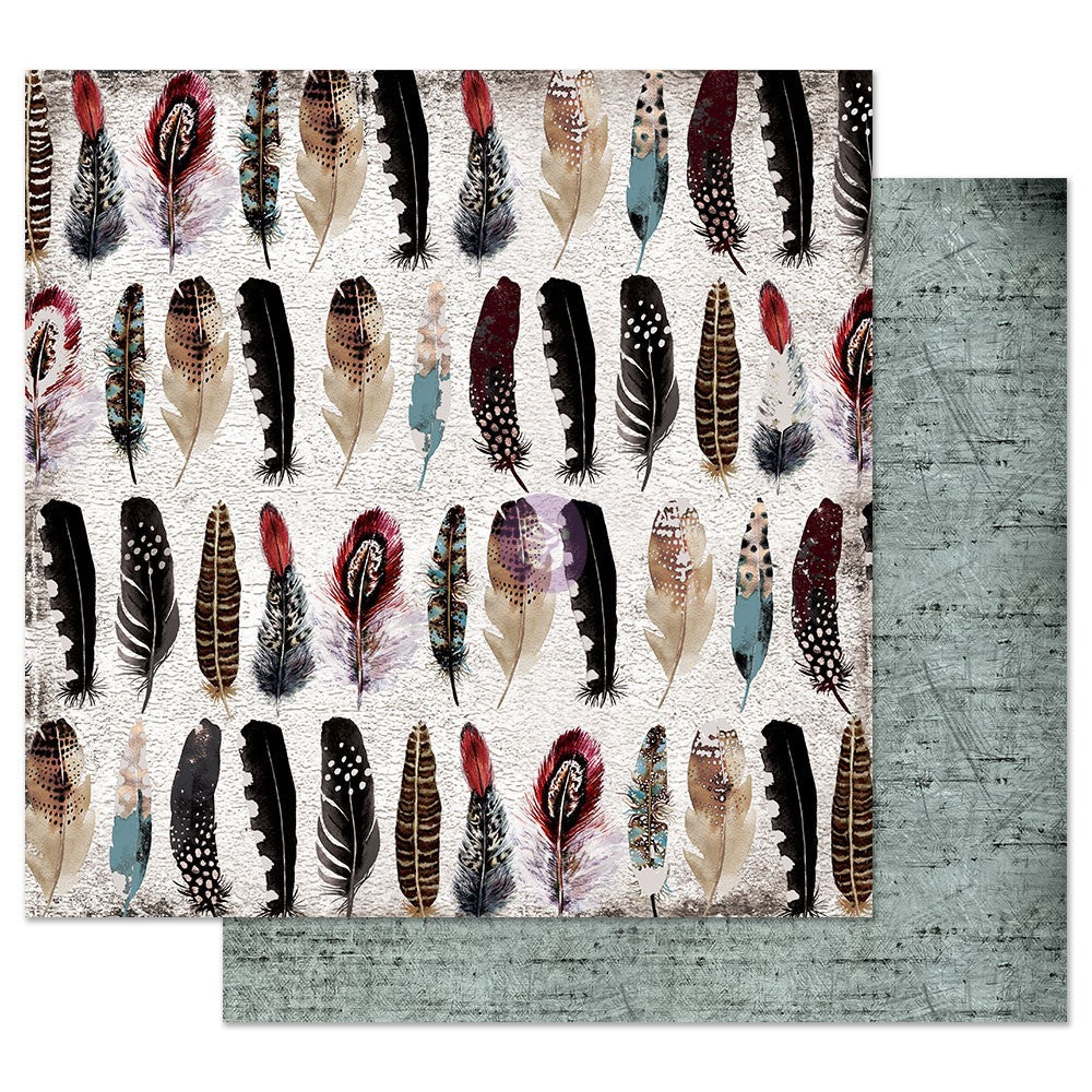 Prima Marketing - Feather Collector 12x12 Paper
