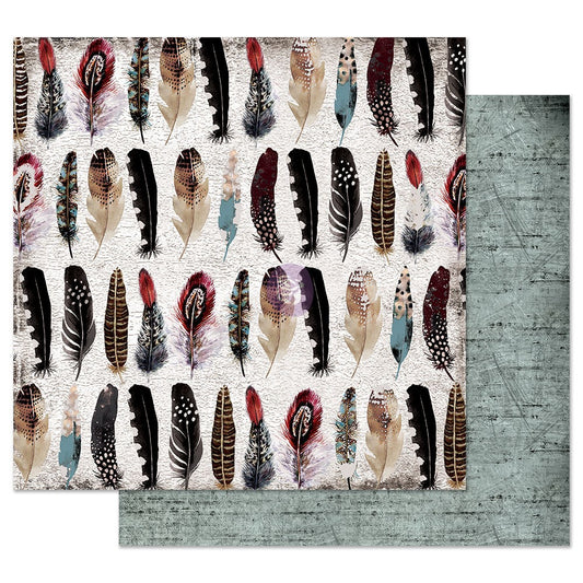 Prima Marketing - Feather Collector 12x12 Paper