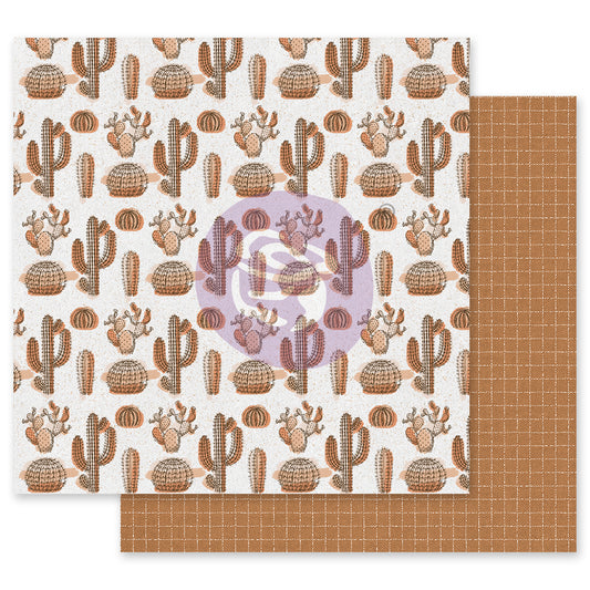 Prima Marketing - Golden Desert With Foil Detail 12x12 Paeper