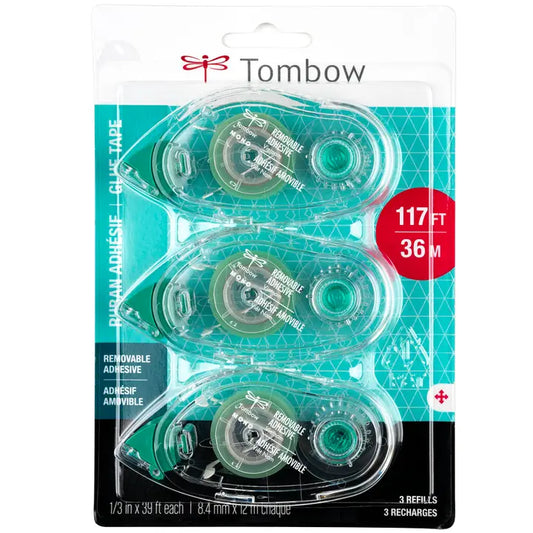 Tombow - Mono Removable Adhesive Refill - 3-Pack